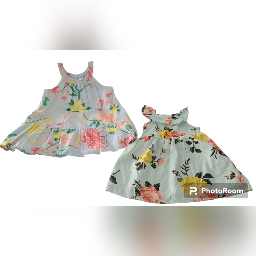 Old Navy Baby Girl Bundle Summer Dress Size 6-12 Months